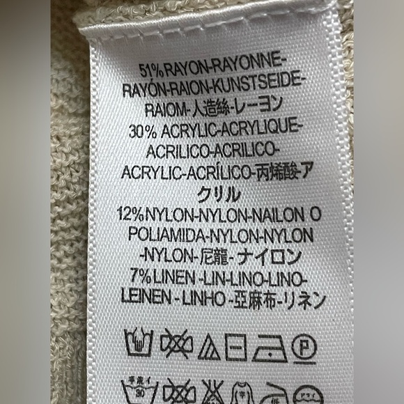 Free People Womens Crisscross Knit Sweater in Ivory Size XS - Picture 10 of 10